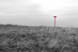 Distant signpost