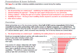    MEDIA FORUM Meeting Overview NY October 2015