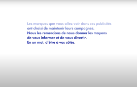    TV broadcasters thank advertisers in France during COVID-19 lockdown