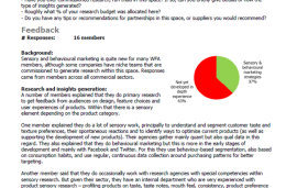    Benchmark on sensory and behavioural marketing