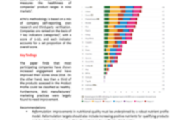    Global Access to Nutrition Index 2018