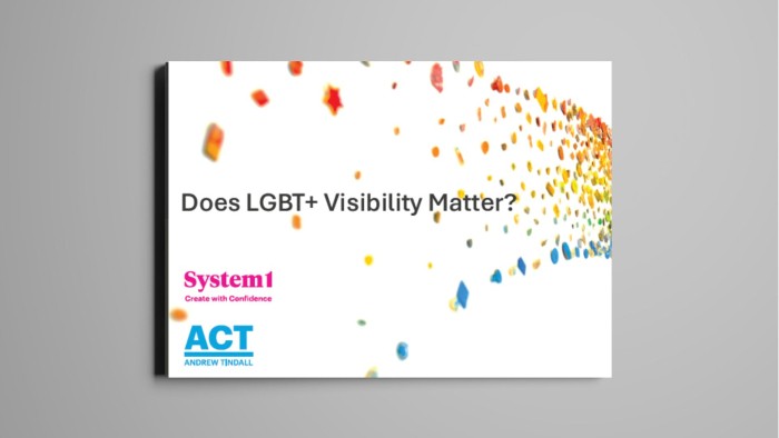 System1 Does LGBT+ Visibility Matter research - cover